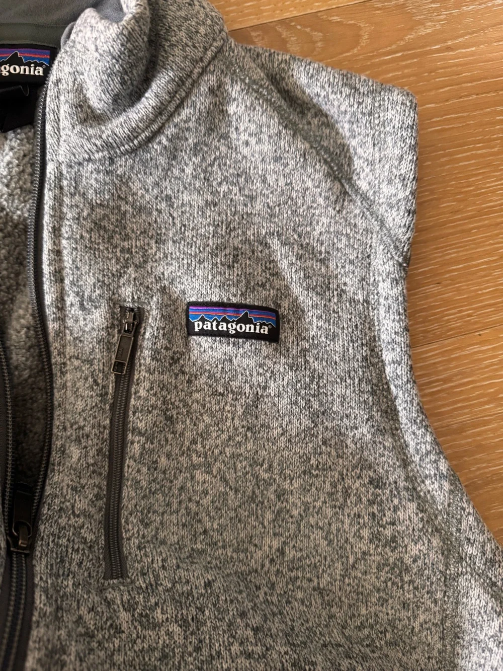 Patagonia Men’s Better Sweater Fleece Vest in Birch White Gray